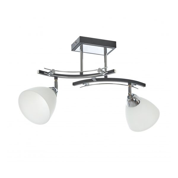 МЕТАЛЕН ПОЛИЛЕЙ ЧЕРЕН 2X40W 1778/2 BK