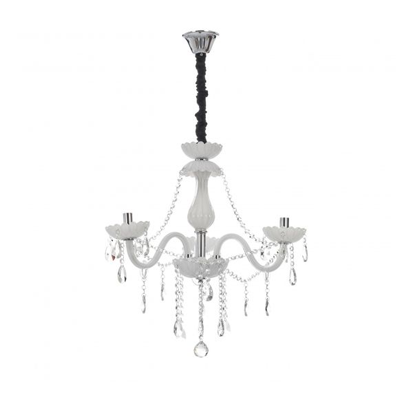 КРИСТАЛЕН ПОЛИЛЕЙ БЯЛ 3X40W 1796/3 WH