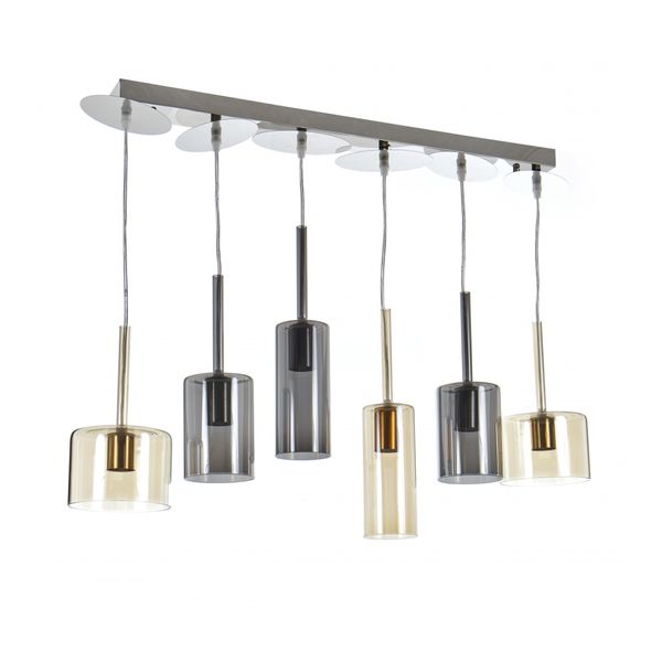 СТЪКЛЕН ПОЛИЛЕЙ ХРОМ 6X40W 1846/6S