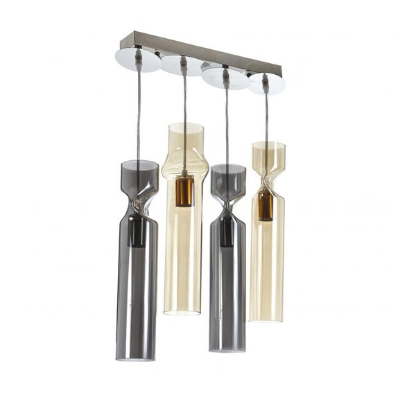 СТЪКЛЕН ПОЛИЛЕЙ ХРОМ 4X40W 1847/4S