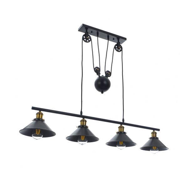 МЕТАЛЕН ПОЛИЛЕЙ ЧЕРЕН LED 4X8W 1860/4