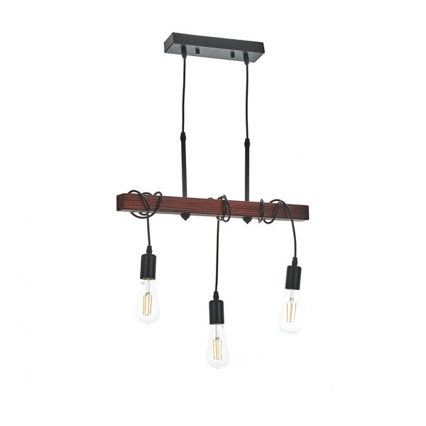 ДЪРВЕН ПОЛИЛЕЙ ЧЕРНО+КАФЯВО 3X40W 1937