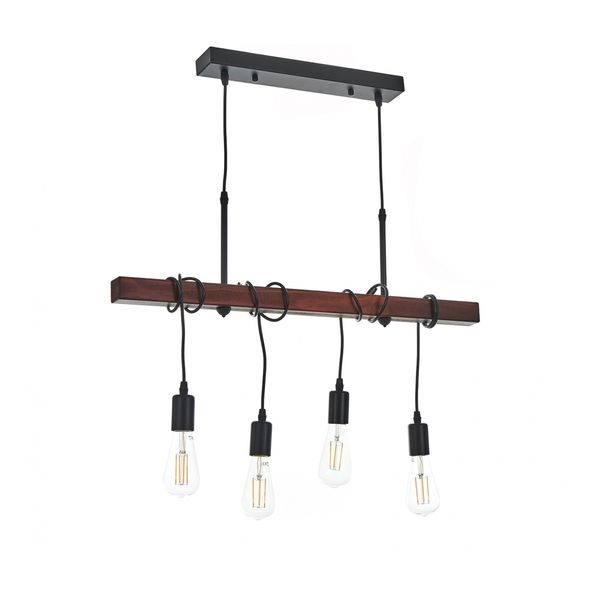 ДЪРВЕН ПОЛИЛЕЙ ЧЕРНО+КАФЯВО 4X40W 1938