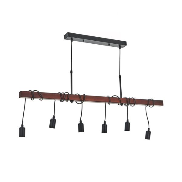 ДЪРВЕН ПОЛИЛЕЙ ЧЕРНО+КАФЯВО 6X40W 1939