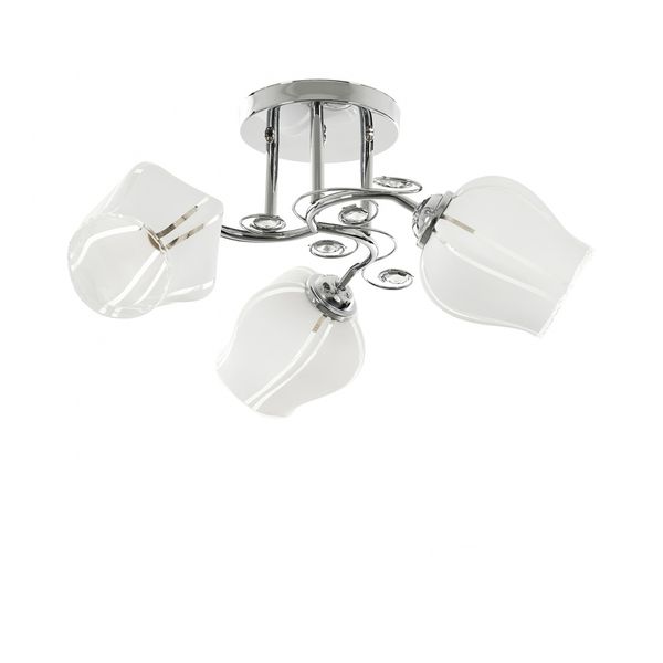 СТЪКЛЕН ПОЛИЛЕЙ ХРОМ 3X40W 1962/3 CH