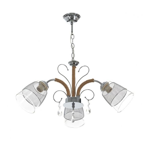 СТЪКЛЕН ПОЛИЛЕЙ ХРОМ 3X40W 1966/3 CH