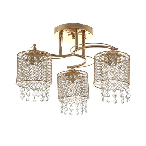 МЕТАЛЕН ПОЛИЛЕЙ ЗЛАТО 3X40W 1969/3 GD