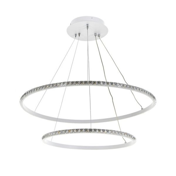 КРИСТАЛЕН ПОЛИЛЕЙ БЯЛ LED 48W 4000K 1980/2 WH