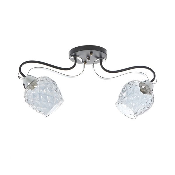 СТЪКЛЕН ПОЛИЛЕЙ ХРОМ 2X40W 1996/2 CH/BK