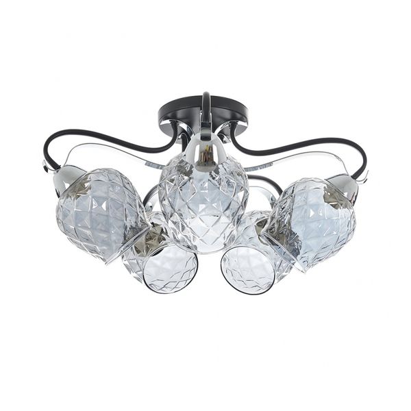 СТЪКЛЕН ПОЛИЛЕЙ ХРОМ 5X40W 1996/5 CH/BK