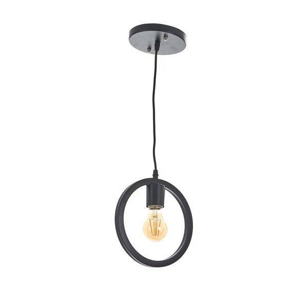 МЕТАЛЕН ПЕНДЕЛ ЧЕРЕН 1X40W 2001/1P BK