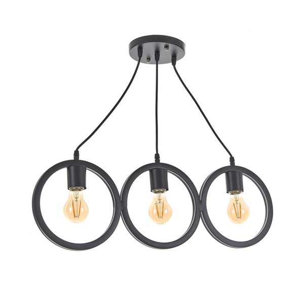 МЕТАЛЕН ПОЛИЛЕЙ ЧЕРЕН 3X40W 2001/3 BK