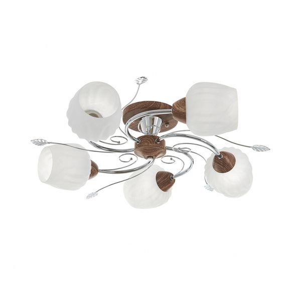 СТЪКЛЕН ПОЛИЛЕЙ ХРОМ 5X40W 2002/5 CH/GW