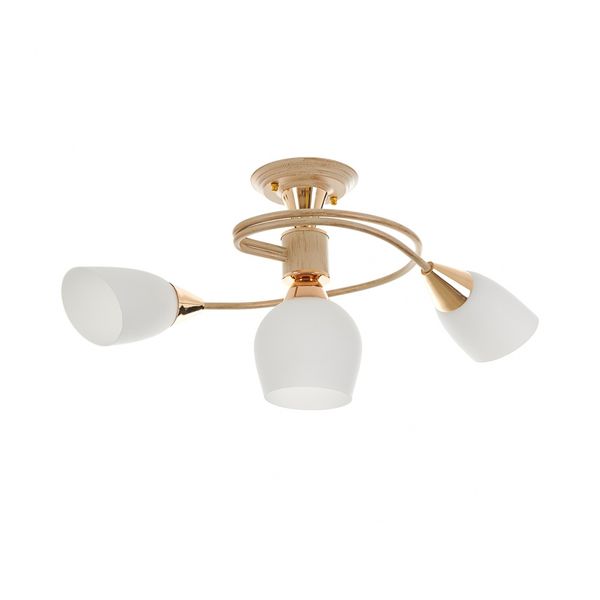 СТЪКЛЕН ПОЛИЛЕЙ БЯЛО ЗЛАТО 3X40W 2003/3 YG