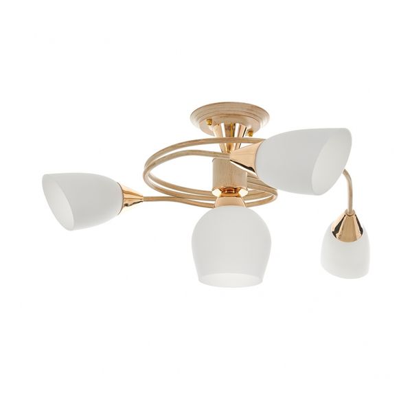 СТЪКЛЕН ПОЛИЛЕЙ БЯЛО ЗЛАТО 4X40W 2003/4 YG