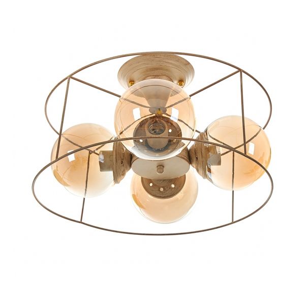 СТЪКЛЕН ПОЛИЛЕЙ БЯЛО ЗЛАТО 4X40W 2005/4 YG