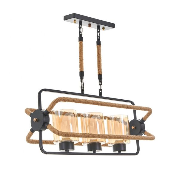 СТЪКЛЕН ПОЛИЛЕЙ ЧЕРЕН 3X40W 2017/3 BK