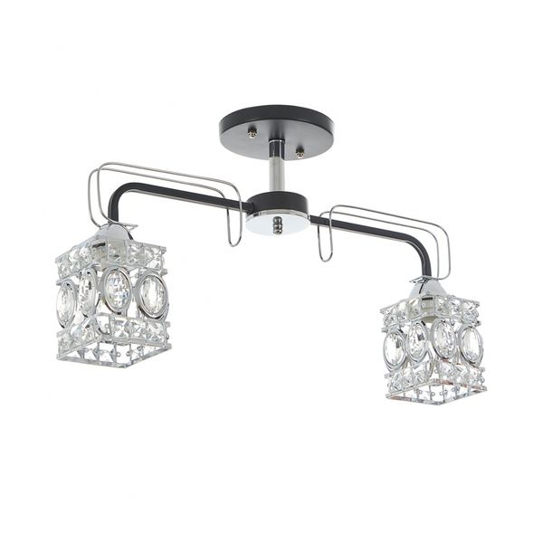 КРИСТАЛЕН ПОЛИЛЕЙ ЧЕРЕН 2X40W 2021/2 BK