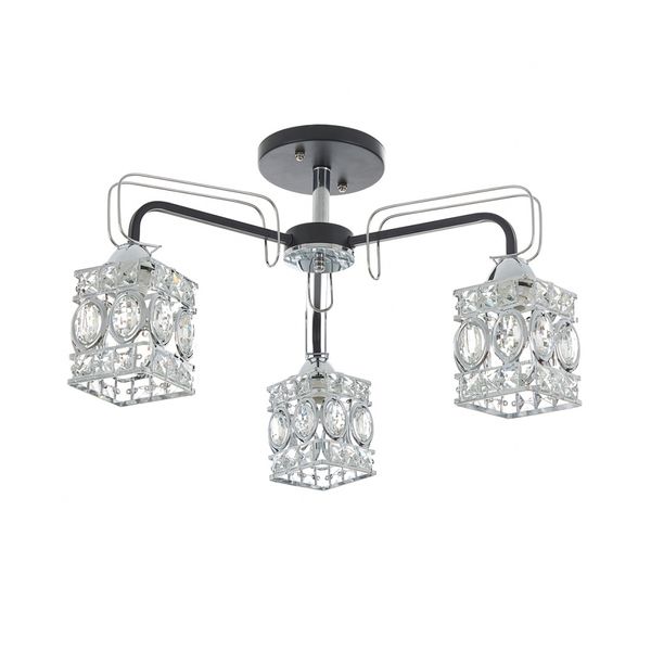 КРИСТАЛЕН ПОЛИЛЕЙ ЧЕРЕН 3X40W 2021/3 BK