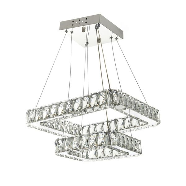 КРИСТАЛЕН ПОЛИЛЕЙ ХРОМ LED 44W 6000K 2048/44W