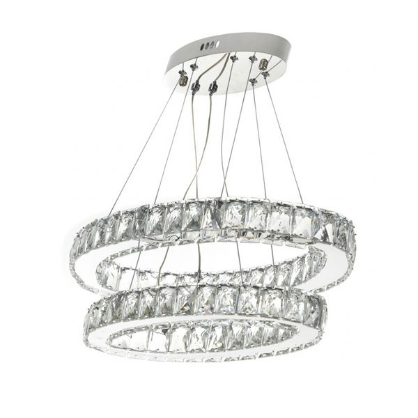 КРИСТАЛЕН ПОЛИЛЕЙ ХРОМ LED 36W 6000K 2049/36W