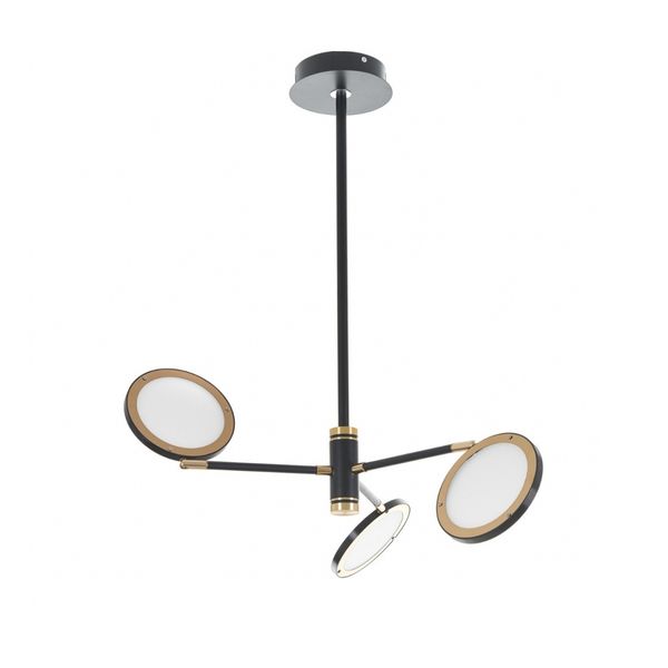 МЕТАЛЕН ПОЛИЛЕЙ ЧЕРЕН LED 3X5W 4000K 2100/3 BK