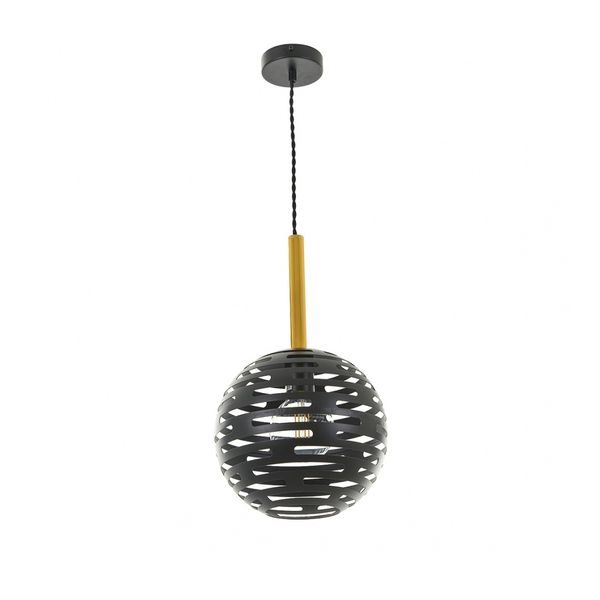 ПЕНДЕЛ ATLAS ЧЕРЕН 1XE27 EL 2224 BK