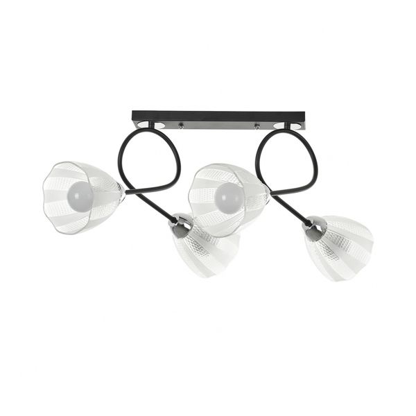 ПОЛИЛЕЙ GIZELE ЧЕРЕН 4XE27 2379/4 BK/CR