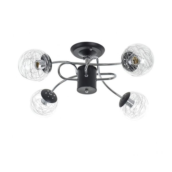 ПОЛИЛЕЙ CAPE ЧЕРЕН 4XE27 2383/4 BK/CR