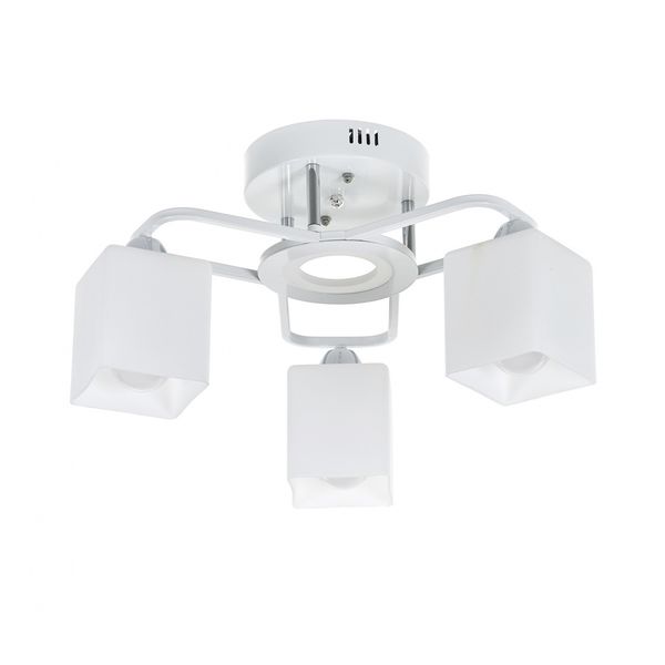 ПОЛИЛЕЙ CINTO БЯЛ 4000K LED 8W+3XE27 2460/3 WH/CR