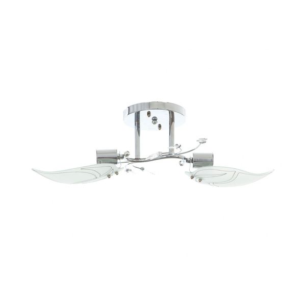 МЕТАЛЕН ПОЛИЛЕЙ ХРОМ 2X40W 362/2 CH