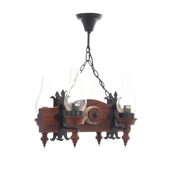 ДЪРВЕН ПОЛИЛЕЙ КАФЯВ 4X40W 666/4H