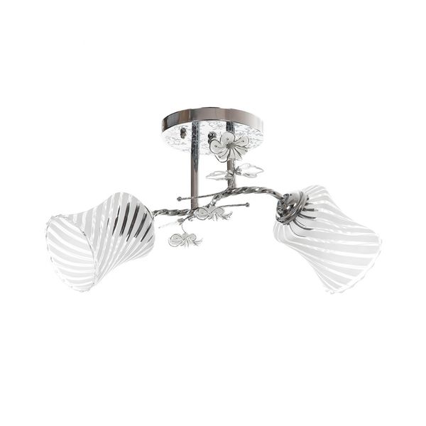 МЕТАЛЕН ПОЛИЛЕЙ ХРОМ 2X40W 801/2 CH