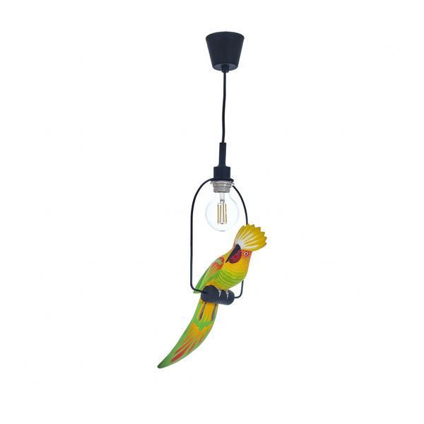 ПЕНДЕЛ ОТ ДЪРВО ЖЪЛТ 1X40W ELI 38 KAKADU YL