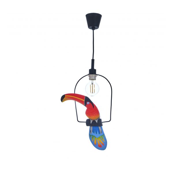 ПЕНДЕЛ ОТ ДЪРВО РОЗОВ 1X40W ELI 38 TUKAN PK