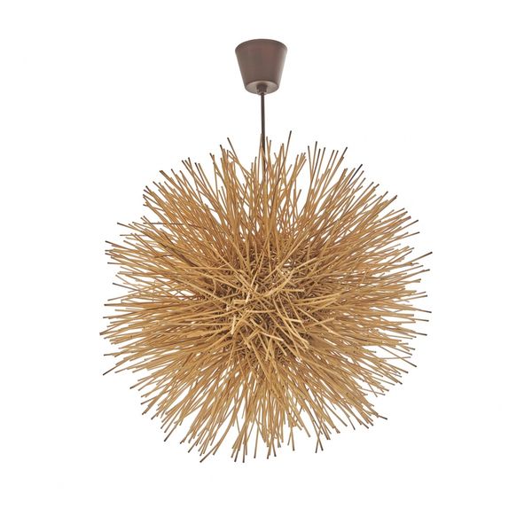 ПЕНДЕЛ ОТ РАТАН КРЕМ 1X40W ELI 50/50 NAT