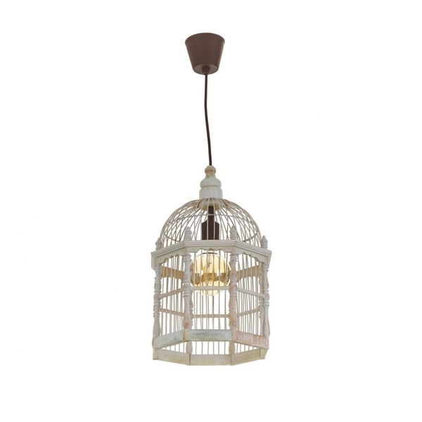 ПЕНДЕЛ ОТ ДЪРВО БЯЛ 1X25W ELI 71 WH