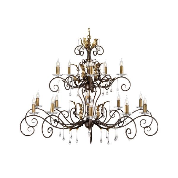 ELSTEAD AMARILLI 15 LIGHT CHANDELIER - BRONZE