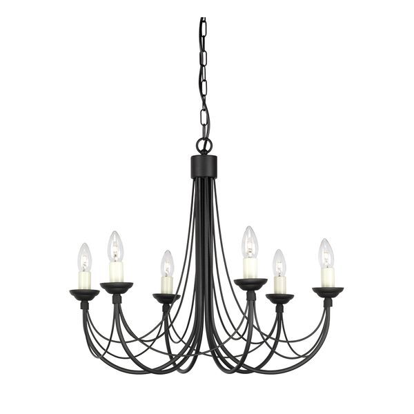ELSTEAD CARISBROOKE 6 LIGHT CHANDELIER