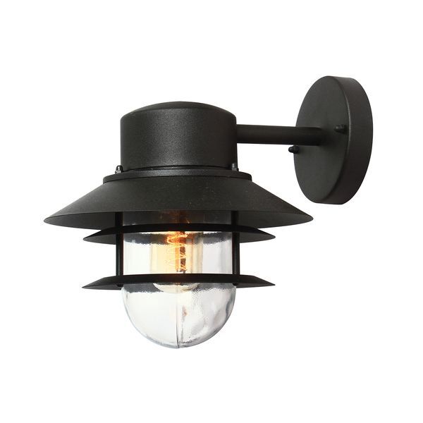 ELSTEAD COPENHAGEN 1 LIGHT WALL LANTERN - BLACK