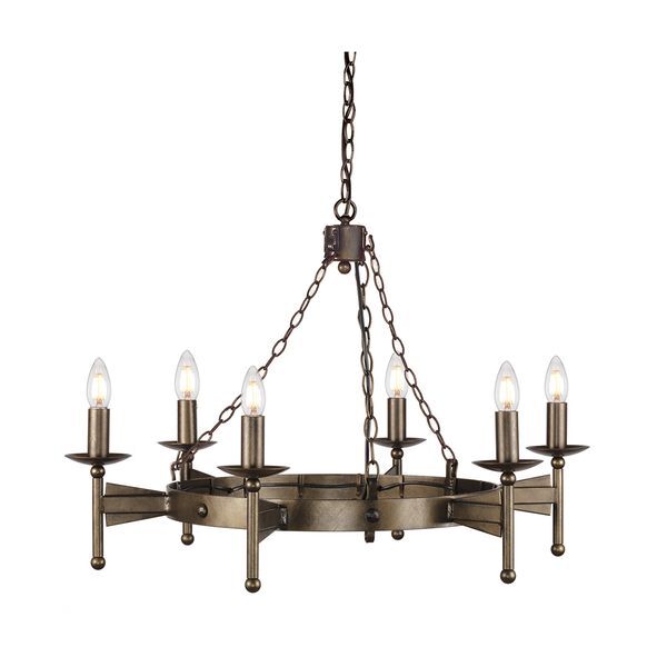 ELSTEAD CROMWELL 6 LIGHT CHANDELIER