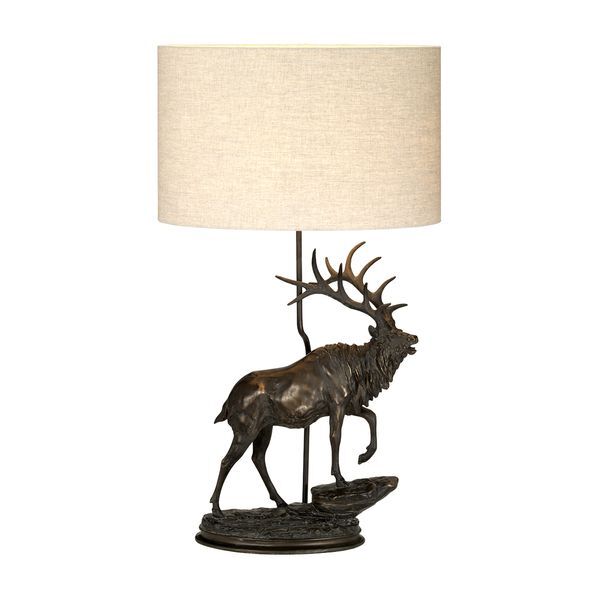 ELSTEAD ANGUS 1 LIGHT НАСТОЛНА ЛАМПА WITH OVAL SHADE