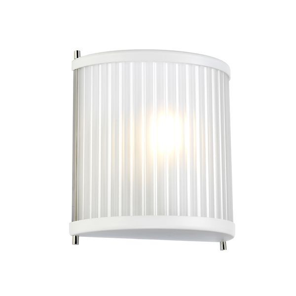 ELSTEAD CORONA 1 LIGHT АПЛИК - WHITE POLISHED NICKEL