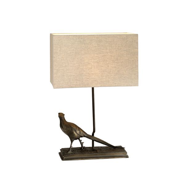 ELSTEAD HALKIRK 1 LIGHT НАСТОЛНА ЛАМПА WITH RECTANGLE SHADE