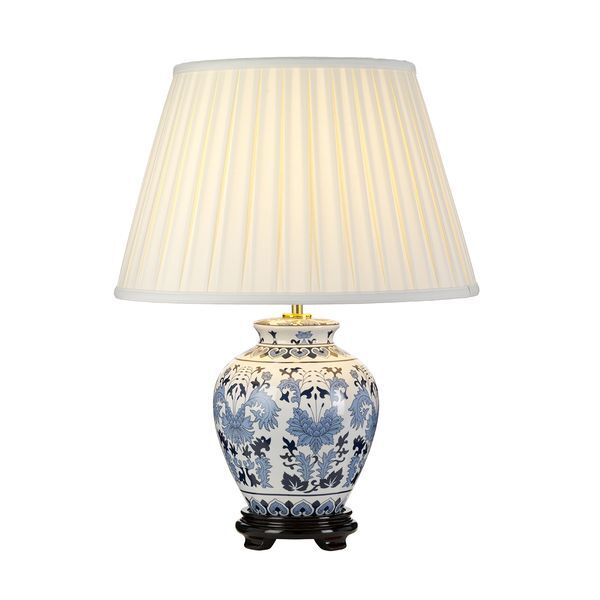 ELSTEAD LINYI 1 LIGHT НАСТОЛНА ЛАМПА WITH TALL EMPIRE SHADE
