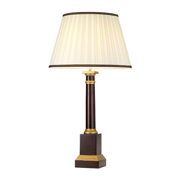 ELSTEAD LOUVIERS 1 LIGHT НАСТОЛНА ЛАМПА WITH TALL EMPIRE SHADE