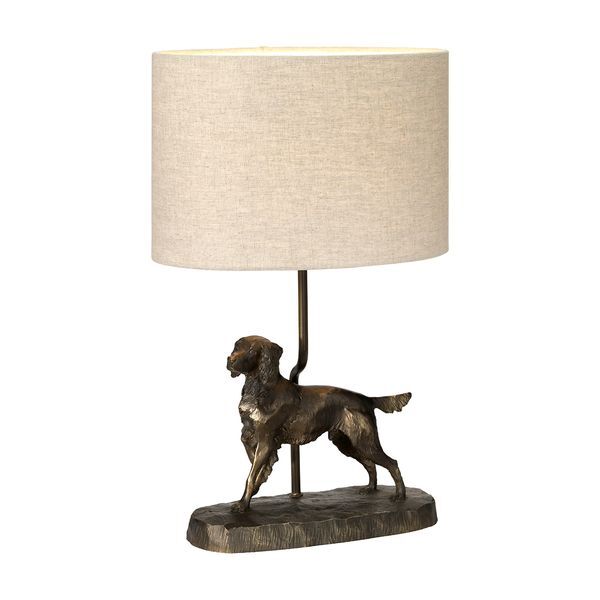 ELSTEAD RUFUS 1 LIGHT НАСТОЛНА ЛАМПА WITH OVAL SHADE