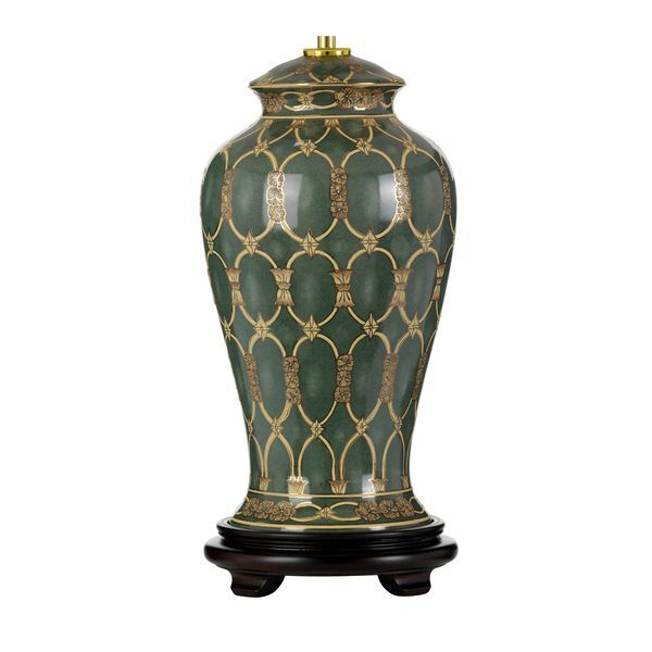 ELSTEAD SASHI 1 LIGHT НАСТОЛНА ЛАМПА WITH TALL EMPIRE SHADE