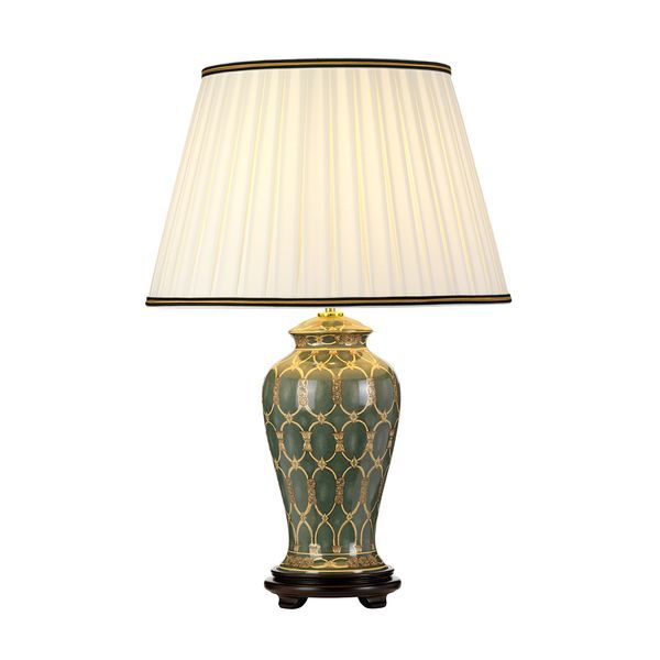 ELSTEAD SASHI 1 LIGHT НАСТОЛНА ЛАМПА WITH TALL EMPIRE SHADE