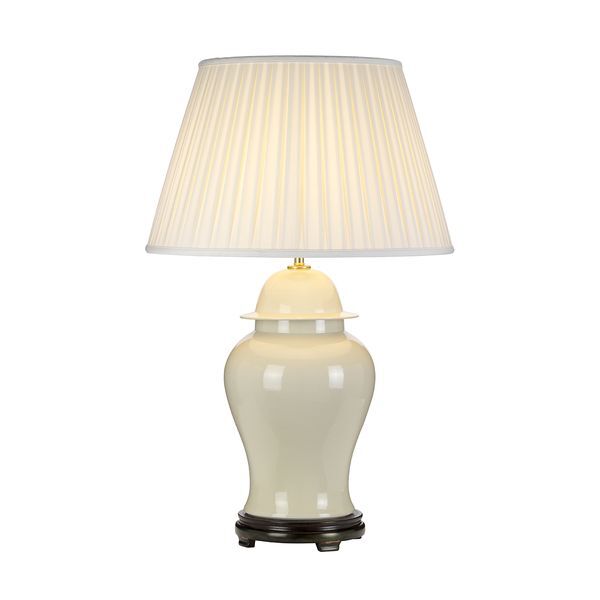 ELSTEAD TONGLING 1 LIGHT НАСТОЛНА ЛАМПА WITH TALL EMPIRE SHADE